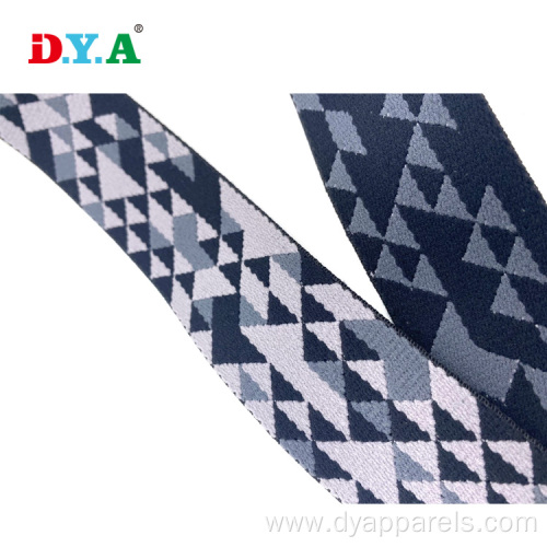 Custom Thicken Geometric Jacquard Garment Elastic Trim